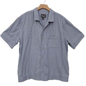 Woolrich Chambray Shirt Mens XL Gray Elite Series Tactical Button Up Casual